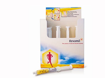 Revamil honning, enkeltdosis sprøjte, steril, 2 ml