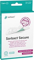 Sorbact, sterilt plaster, sårpude 2,8x3cm forbrugerpakning, 5 cm x 7,2 cm