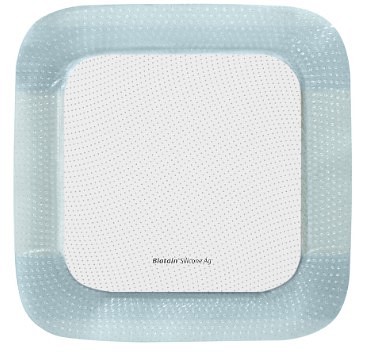 Biatain Silicone Ag, skumbandage m. klæb og sølv, steril, 15 cm x 15 cm