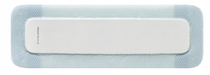 Biatain Silicone Ag, skumbandage m. klæb og sølv, steril, 10 cm x 30 cm