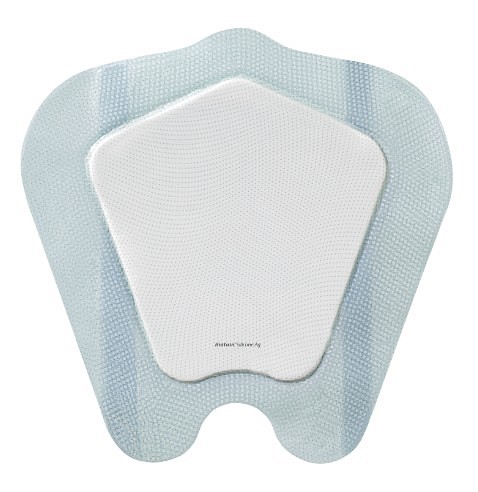 Biatain Silicone Ag, sacral skumbandage m. klæb og sølv, steril, 25 cm x 25 cm