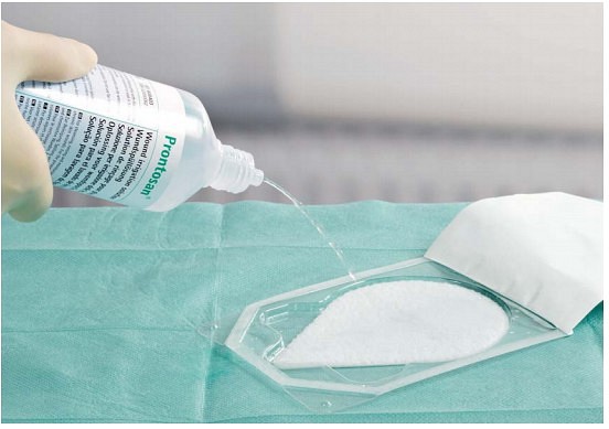 Prontosan, Debridement Pad dråbeformet, steril