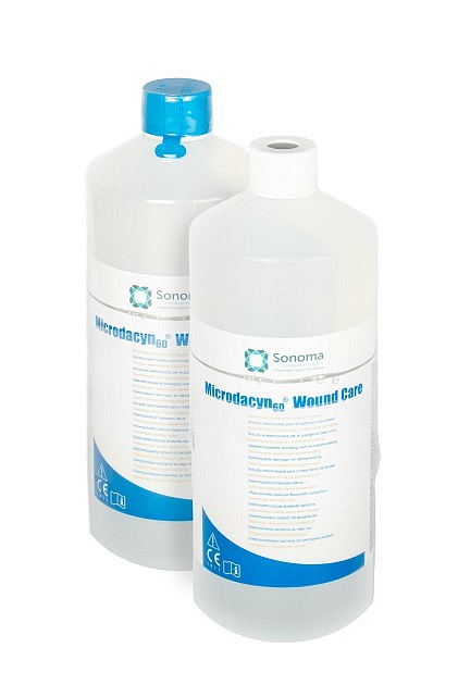 Microdacyn, antimikrobiel sårskyllevæske til NPWT, 990 ml