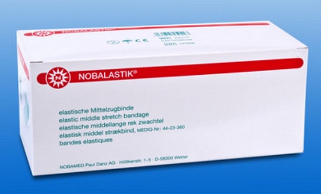 Nobalastik, elastisk bind, bulkpakket, 8 cm x 5 m