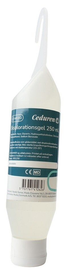 Ceduren, eksplorationsgel, tube med krog, 250 ml