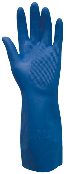 Blue Nitrile, nitril rengøringshandske, blå, medium, str 7,5
