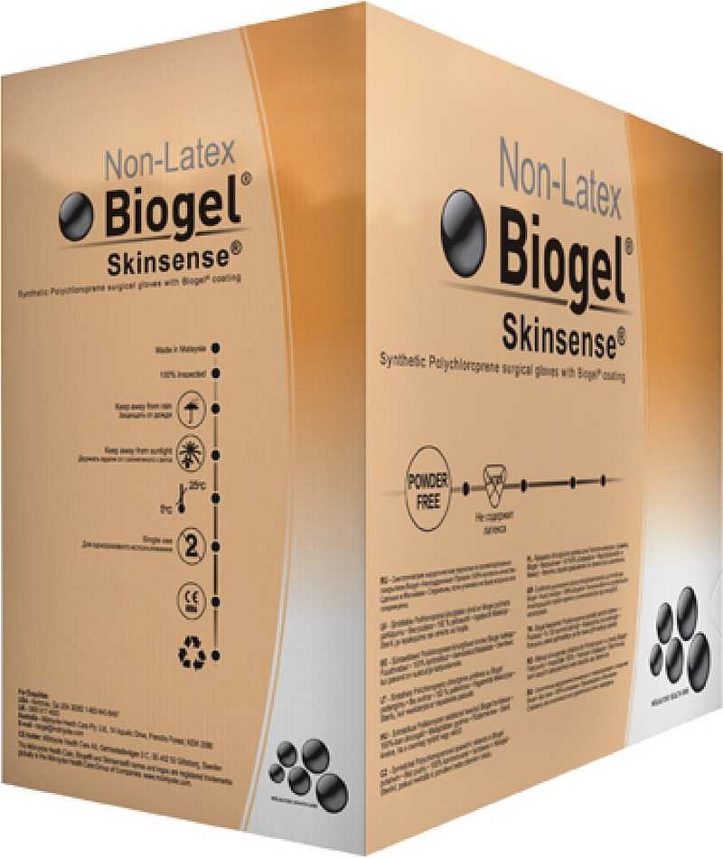 Biogel Skinsense, OP handske, neopren, pudderfri, steril, str 6