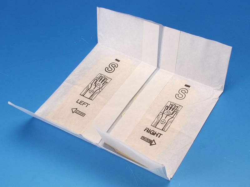 Dermagrip, latex undersøgelseshandske, pudderfri, 7/8, steril, medium