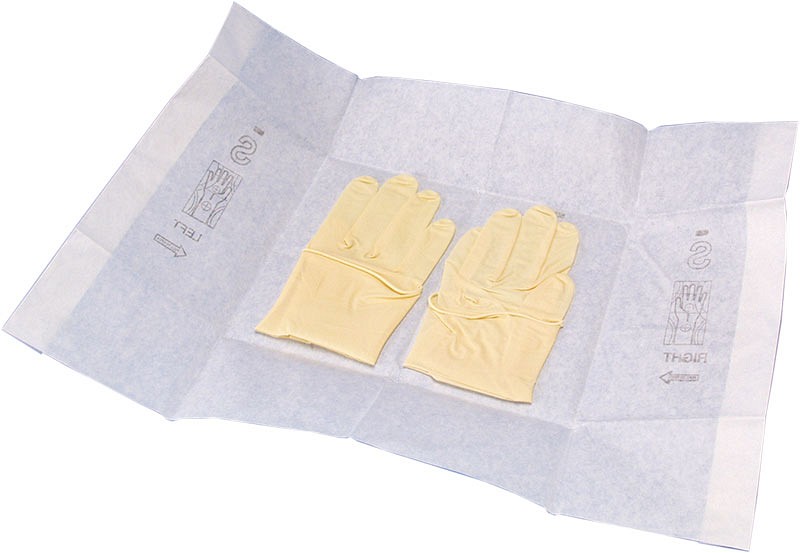 Dermagrip, latex undersøgelseshandske, pudderfri, 7/8, steril, medium