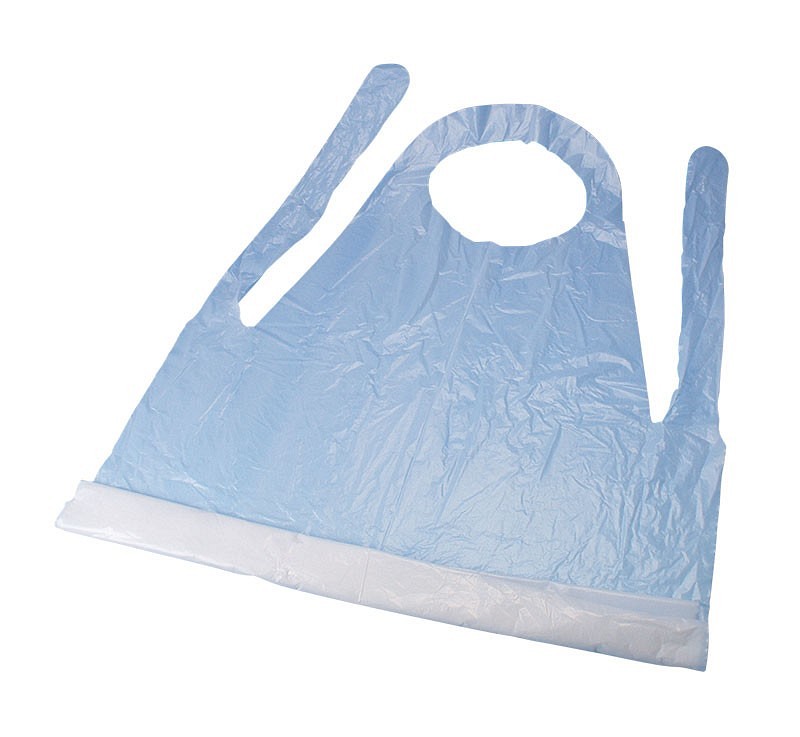 Klinion Protection, forklæde, hvid PE, 18 my, 80 cm x 110 cm