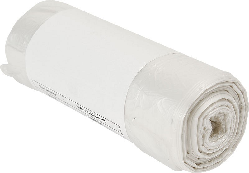 Multiline, affaldspose, klar, HDPE, 7 my, 30 l, 50 cm x 60 cm
