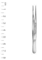 Nopa, pincet, anatomisk, 25 cm