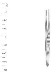Nopa, pincet, anatomisk, model USA, smal, 14,5 cm