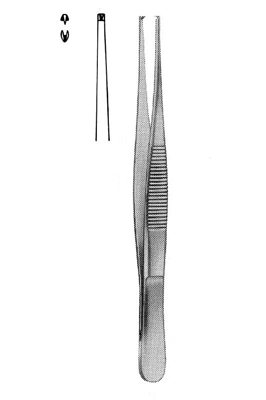 Nopa, pincet, kirurgisk, fin, 1x2 tænder, 14,5 cm