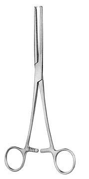 Nopa, arterieklemme, Kocher, lige, 1x2 tænder, 24 cm