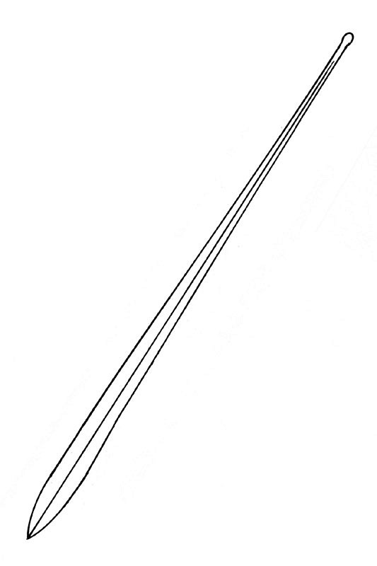 Nopa, myrteblad sonde, 14,5 cm