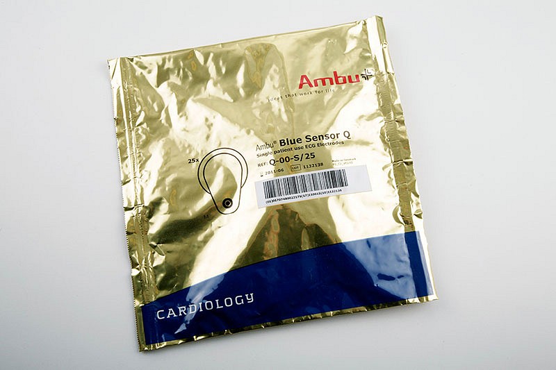 Ambu blue sensor, EKG elektrode trykknap