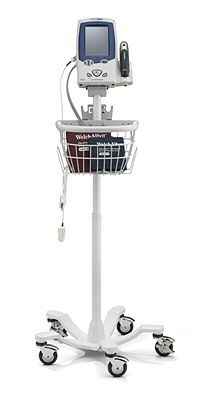 Welch Allyn, kørbart stativ til Vital Signs monitorer med kurv