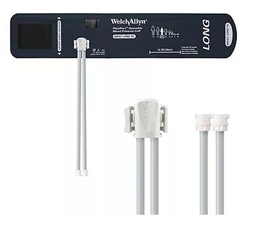Welch Allyn FlexiPort, manchet voksen lang, 2 slanger/ låsekonnektorer, armomkreds 25-34 cm