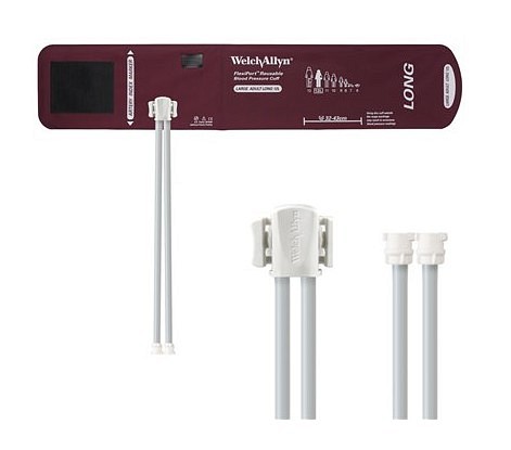Welch Allyn FlexiPort, manchet voksen stor lang, 2 slanger/ låsekonnekt., 32-43 cm