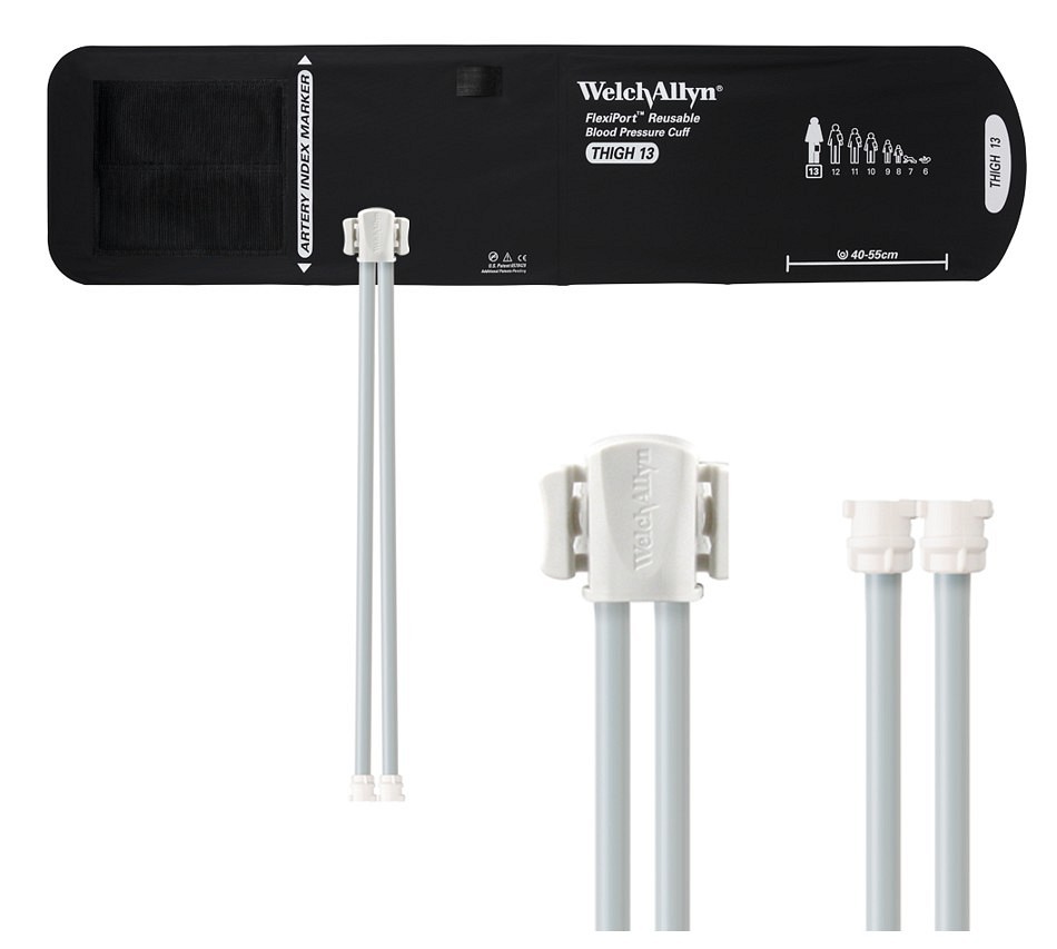 Welch Allyn FlexiPort, manchet lår, 2 slanger/ låsekonnektorer, 40-55 cm