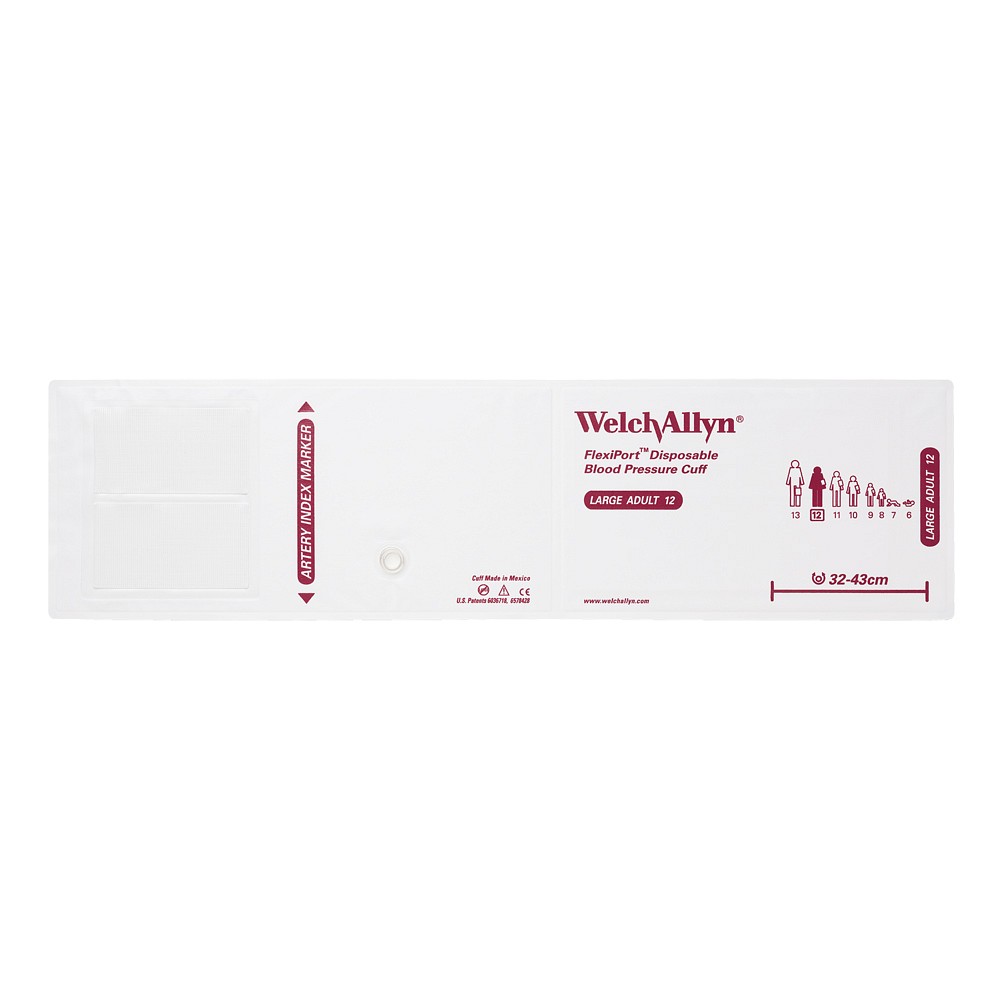 Welch Allyn FlexiPort, manchet voksen stor enpatients u/ slange, 32-43 cm