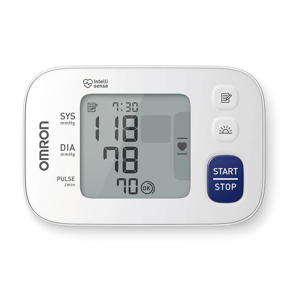 Omron digital blodtryksmåler, RS4 til håndled, inkl. Manchet, håndledsomkreds 13,5 - 21,5 cm