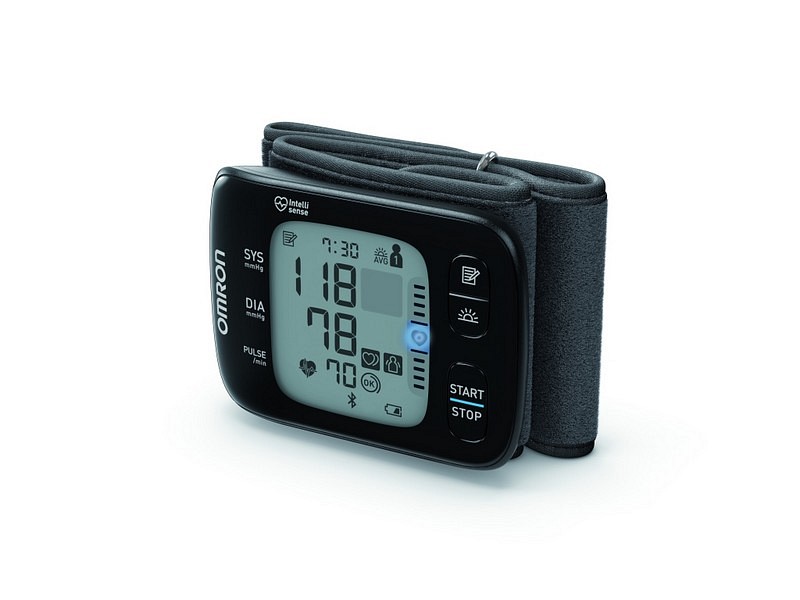 Omron digital blodtryksmåler, RS7 Intelli IT til håndled, inkl. Manchet, håndledsomkreds 13,5 - 21,5 cm