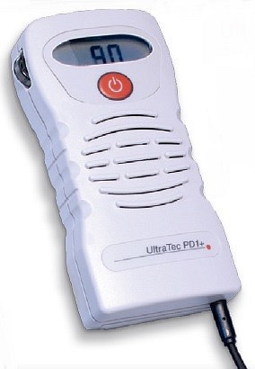 Ultratec doppler pocket, PD1+ combi lomme doppler m/FHR displ og 2MHz probe, fetal