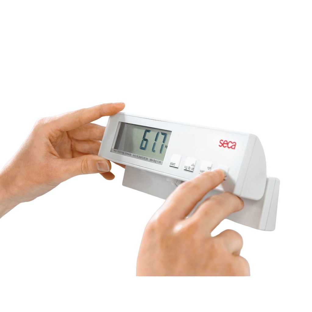 SECA, 869 fladvægt, digital, 0-250 kg separat display