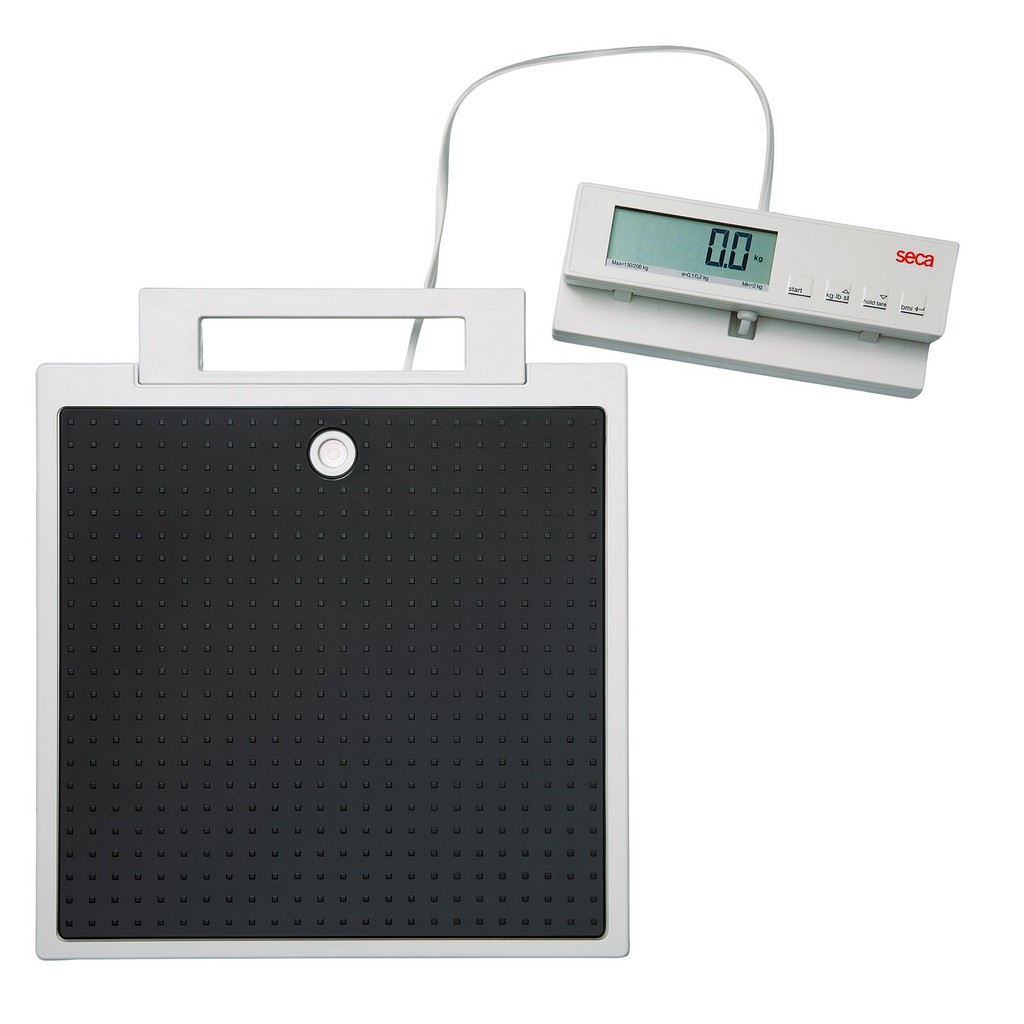 SECA, 869 fladvægt, digital, 0-250 kg separat display