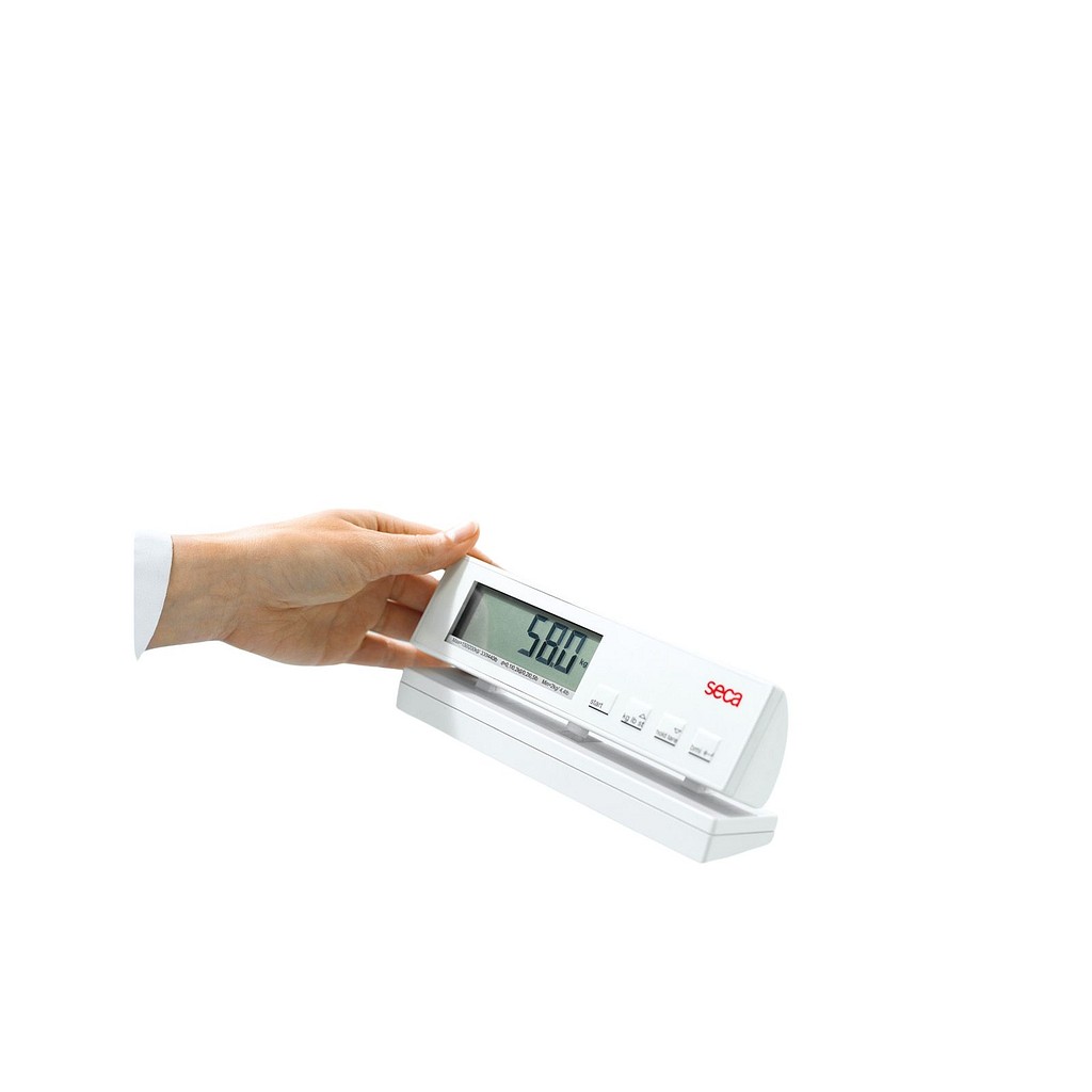 SECA, 899 fladvægt, digital, 0-200 kg sep. display, kl.3