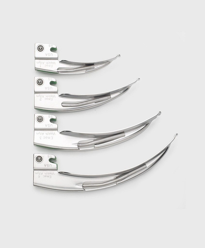Welch Allyn, FO laryngoskopblad E- MacIntosh med fiberlys, str 4