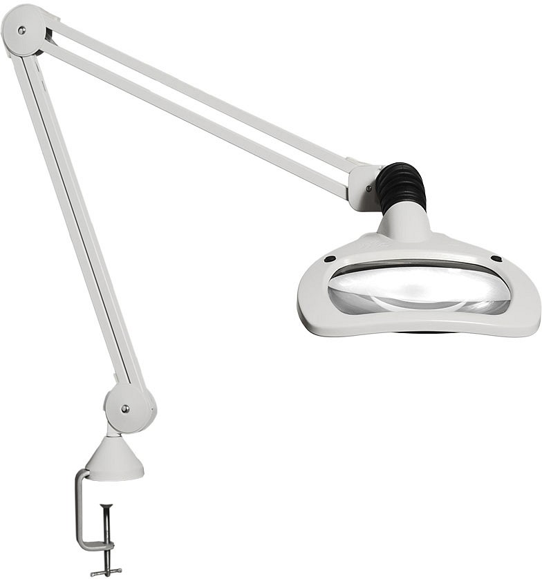 Luxo, Wave LED luplampe 5D, hvid, med AH bordholder