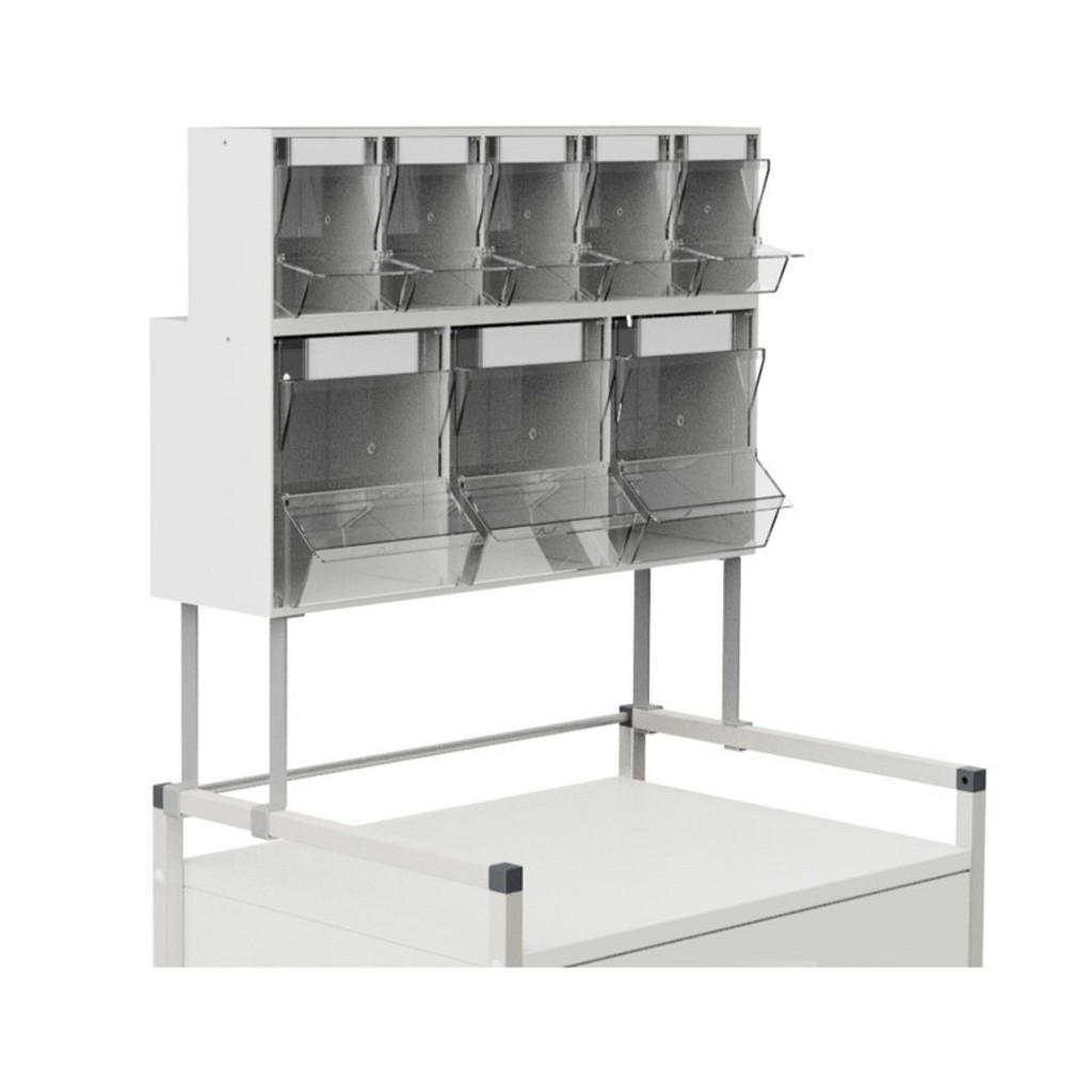 Variocar, PicBox dispenser skuffer, montering på variocar 60, 60 cm x 20 cm x 41 cm