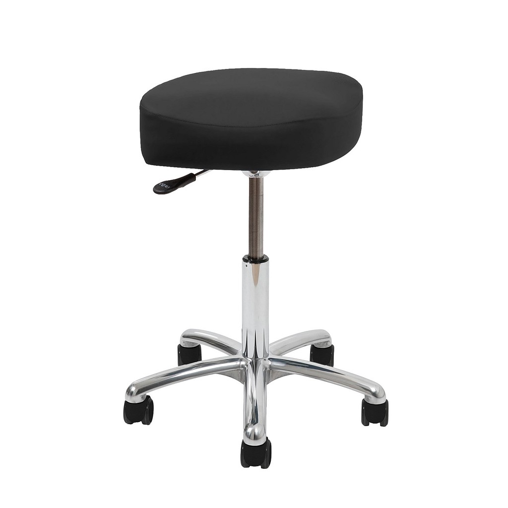 Standard Vela Samba410 Medical, taburet sort skai m sorte bløde hjul m medium pude, 44-64 cm