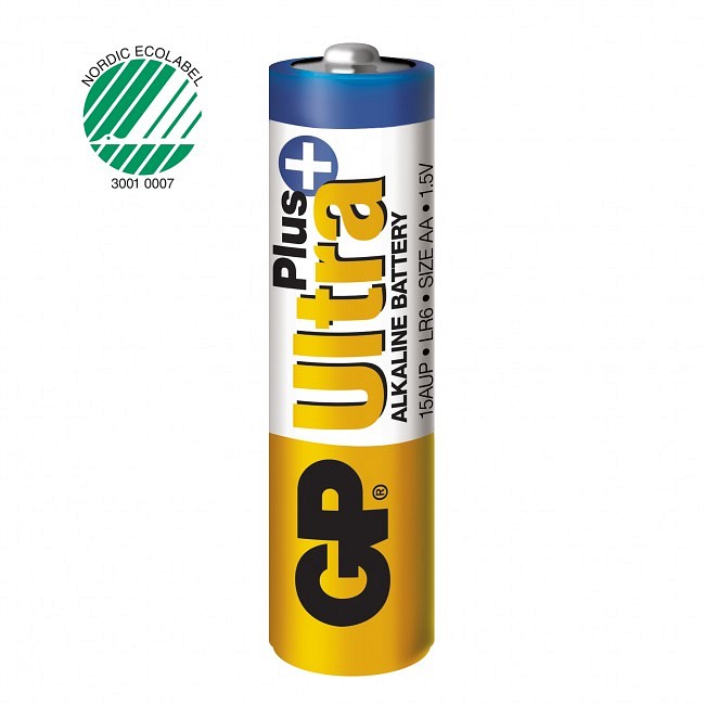 GP, ultra plus alkaline AA batteri, 15AUP/LR6, AA