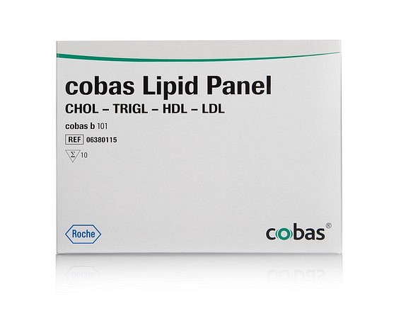 Cobas b 101, lipid panel kolesterol, HDL, LDL, TRIGL, test