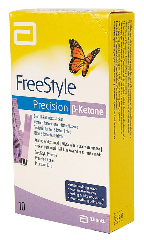 FreeStyle Precision, teststrimler Keton
