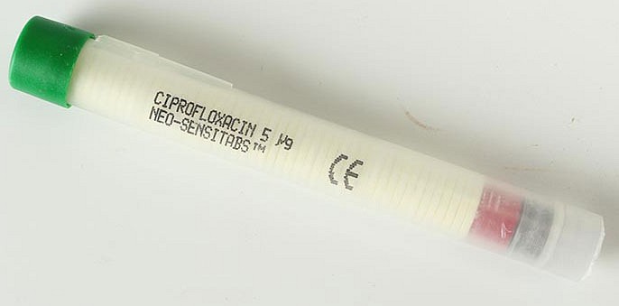 Rosco Neo-Sensitabs, resistenstabletter, Ciprofloxacin, 5 µg