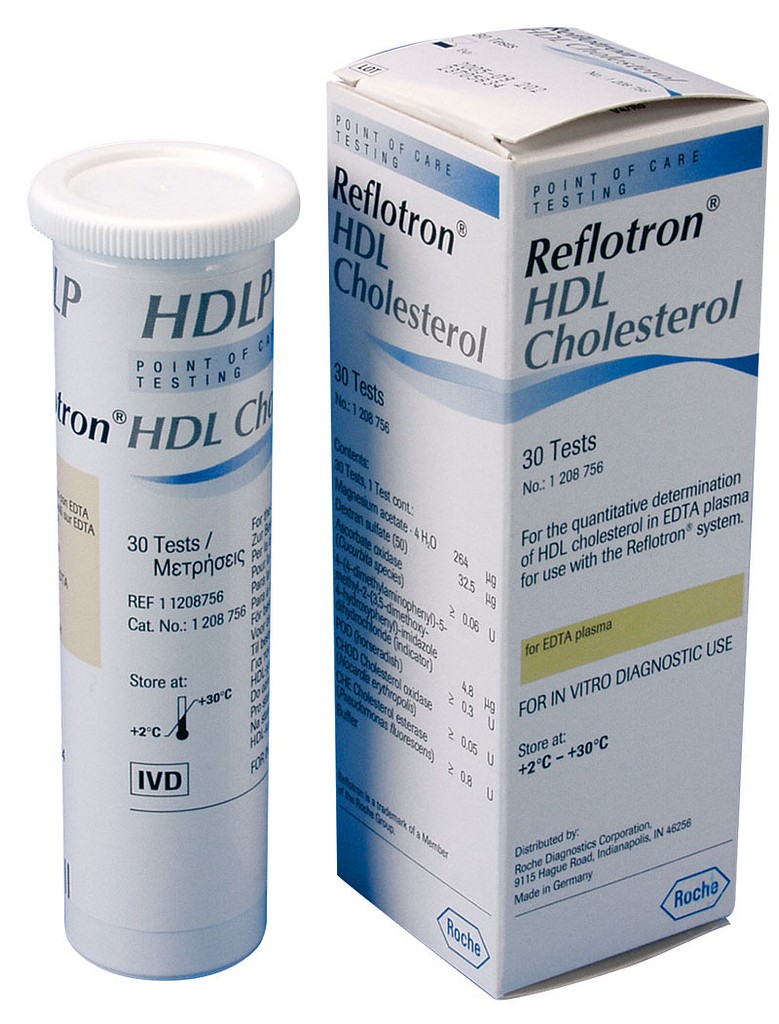 Reflotron, reagensstrimler, HDL kolesterol