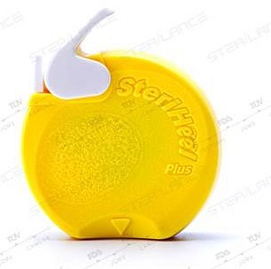 Vitrex Steriheel Baby, engangsfingerprikker, med blad, gul, steril, 1 mm