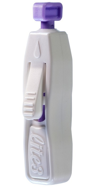 VitrexSafetySterilanceLite III, engangsfingerprikker, lilla 1,8mm, steril, 28 g