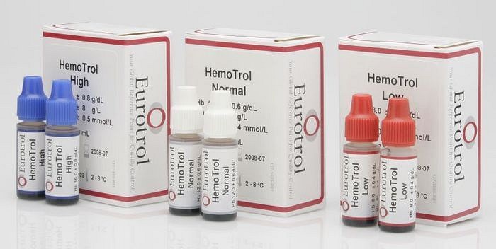 HemoCue, HemoTrol kontrol, t/Hb, normal, 11.8-12.2g/dl