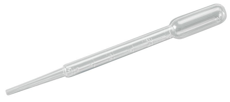 Serumpipette, engangs, længde 12,5 cm, 1 ml