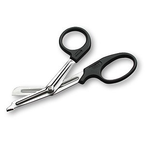 Universalsaks, med vinge, plasthåndtag, autoklaverbar, sort, 17,5 cm