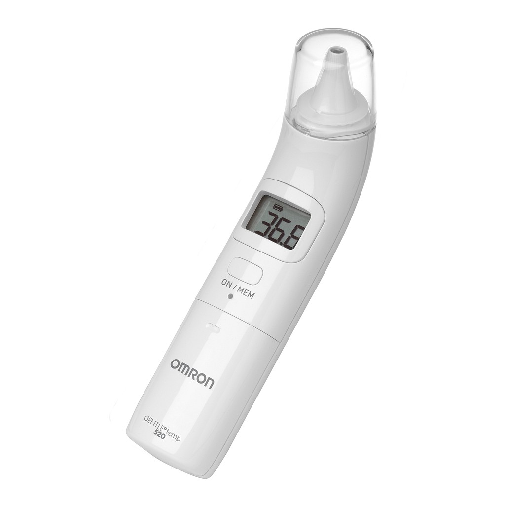 Omron, Gentletemp 520 øretermometer inkl. 21 overtræk/bat