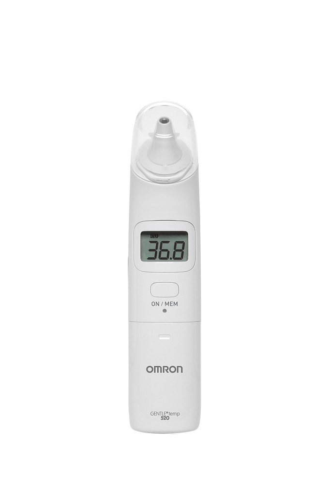 Omron, Gentletemp 520 øretermometer inkl. 21 overtræk/bat