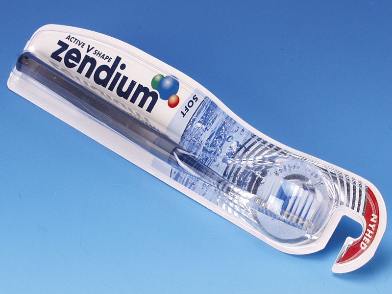 Zendium, tandbørste, Active V shape, soft