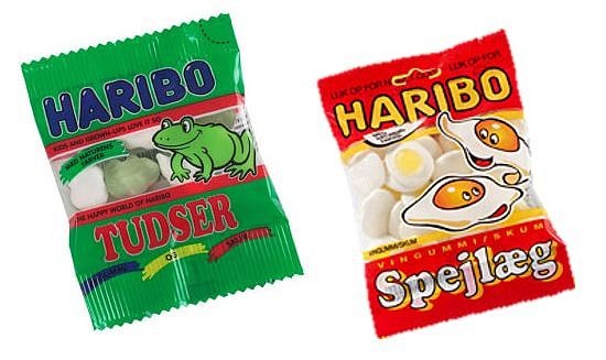 Haribo, Tudser og spejlæg